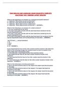 TEAS ENGLISH AND LANGUAGE USAGE EXAM WITH COMPLETE SOLUTIONS 100&percnt; VERIFIED LATEST UPDATE&excl;&excl;