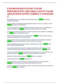 LIFEBOATMAN EXAM &ndash;EXAM PREPARATION &vert;2025&sol;2026 LATEST EXAM &vert;QUESTIONS WITH CORRECT ANSWERS &excl;&excl;