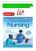 NEW Test Bank For Fundamentals of Nursing 10th Edition By Carol R Taylor; Pamela Lynn; Jennifer Bartlett||Chapters 1-46||Questions And Correct Answers||Best Guide