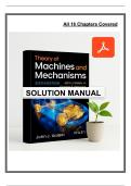 Solution Manual for Theory of Machines and Mechanisms&comma; 6th Edition &ndash; &lpar;Uicker&comma; 2023&rpar; &vert; All 16 Chapters Covered