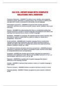 C&I 318 &plus; WFORT EXAM WITH COMPLETE SOLUTIONS 100&percnt; VERIFIED&excl;&excl;