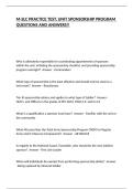 M-SLC PRACTICE TEST&comma; UNIT SPONSORSHIP PROGRAM QUESTIONS AND ANSWERS&excl;&excl;