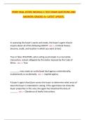 Perry Real Estate Module 2 Test &ndash; Exam Questions and Answers &lpar;A&plus; Graded&comma; Latest Update&rpar;