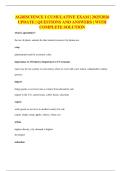 AGRISCIENCE I CUMULATIVE EXAM &vert; 2025&sol;2026 UPDATE &vert; QUESTIONS AND ANSWERS &vert; WITH COMPLETE SOLUTION
