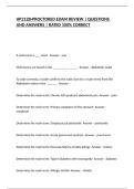HP212B-PROCTORED EXAM REVIEW &vert; QUESTIONS AND ANSWERS &vert; RATED 100&percnt; CORRECT