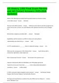 US History 1302 Final Exam Review and All Correct Answers 2025-2026 Updated&period;