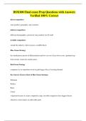 BSM100 Final exam Prep Questions with Answers Verified 100&percnt; Correct