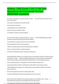 History 1302 Exam 1 CH 17-20 Test Questions All Answered Correct 2025&sol;2026 Updated&period;