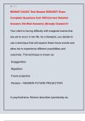 MCBAP CAADC Test Newest 2026&sol;2027 Exam  Complete Questions And 100&percnt;Correct Detailed  Answers &lpar;Verified Answers&rpar; &vert;Already Graded A&plus;