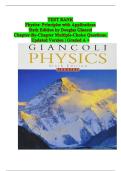 Test Bank for Physics&colon; Principles with Applications 6th Edition Giancoli &vert; Complete Solutions & Chapter Questions