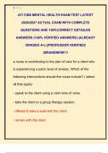 ATI CMS MENTAL HEALTH EXAM TEST LATEST  2026&sol;2027 ACTUAL EXAM WITH COMPLETE  QUESTIONS AND 100&percnt;CORRECT DETAILED  ANSWERS &lpar;100&percnt; VERIFIED ANSWERS&rpar; &vert;ALREADY  GRADED A&plus;&vert; &vert;&vert;PROFESSOR VERIFIED&vert;  &vert;BRANDNEW&excl;&excl;&excl;&excl;