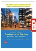 TEST BANK Business and Society&colon; Stakeholders&comma; Ethics&comma; Public  Policy&comma; 17th EditioN By Lawrence&comma;Weber&comma;AllChapters1- 19