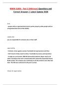 RMIN 5100S - Test 3 &lpar;Atkinson&rpar; Questions and Correct Answers &vert; Latest Update 2026
