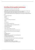 Skin&sol;Wound Care questions and answers