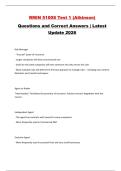 RMIN 5100S Test 1 &lpar;Atkinson&rpar; Questions and Correct Answers &vert; Latest Update 2026