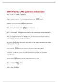 SKIN&sol;WOUND CARE questions and answers 