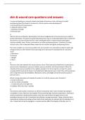 skin & wound care questions and answers 