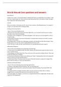 Skin & Wound Care questions and answers 