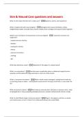 Skin & Wound Care questions and answers 