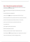Skin &plus; Wound Care questions and answers 