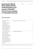 hypertension RELIAS EXAM &lpar;2025&rpar; UPDATE Verified Questions And Answers &vert; With 100&percnt; Correct Answers graded A&plus; Guaranteed Success&excl;&excl;