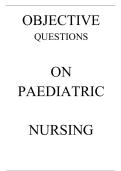 Paediatric Nursing Objective Questions &ndash; Comprehensive Exam Review & Practice Guide