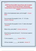 ASTR Final Exam 2026 &vert; Actual Exam with Complete  Questions and Correct Answers &vert; Astronomy &vert;  Comprehensive Space Science Assessment&vert;&vert; Newest  Exam&excl;&excl;&excl;