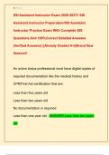 SSI Assistant Instructor Exam 2026-2027&sol;&sol; SSI  Assistant Instructor Preparation&sol;SSI Assistant  Instructor Practice Exam With Complete 200  Questions And 100&percnt;Correct Detailed Answers  &lpar;Verified Answers&rpar; &vert;&vert;Already Graded A&plus;&vert;&vert;Brand New  Version&excl;&excl;