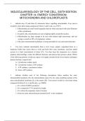MOLECULAR BIOLOGY OF THE CELL&comma; SIXTH EDITION CHAPTER 14&colon; ENERGY CONVERSION&colon;  MITOCHONDRIA AND CHLOROPLASTS