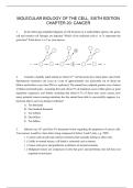 MOLECULAR BIOLOGY OF THE CELL&comma; SIXTH EDITION CHAPTER 20&colon; CANCER