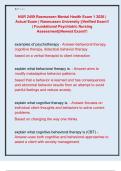 NUR 2459 Rasmussen Mental Health Exam 1 2026 &vert;  Actual Exam &vert; Rasmussen University &vert;&vert;Verified Exam&excl;&excl;  &vert; Foundational Psychiatric Nursing  Assessment&vert;&vert;Newest Exam&excl;&excl;&excl;
