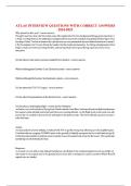 ATLAS INTERVIEW QUESTIONS WITH CORRECT ANSWERS 2024-2025.