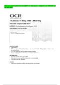 OCR AS Level English Literature H072&sol;01 Shakespeare and poetry pre-1900 QP and MS May 2025