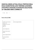NSHCOA &lpar;2025&rpar; ACTUAL EXAM &lpar;TESTING REAL EXAM QUESTIONS&rpar; AND VERIFIED ANSWERS &lpar;MULTIPLE CHOICES&rpar; &vert;COMPLETE SOLUTIONS &vert;A&plus; GRADED &vert;100&percnt; CORRECT&excl;&excl;
