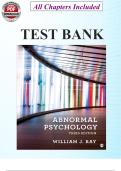 Abnormal Psychology (3rd Edition – William Ray)  Complete Study & Practice Question Guide | All 16 Chapters | Latest Updated Version