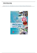 Test Bank for Inquiry into Life 17th Edition by Mader & Windelspecht &vert; Complete Chapters 1-11 &vert; Answer Keys Included