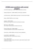 ATCBE exam questions with correct answers&period;