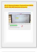 Retake With NGN Questions & Answers &colon; RN ATI Maternal Newborn Proctored Exam 2023 