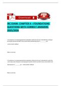 IRC EXAM- CHAPTER 4 &ndash; FOUNDATIONS QUESTIONS WITH CORRECT ANSWERS 
