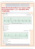 Relias Dysrhythmia Basic Test Answers 2026 Dysrhythmia Basic A {A+ GRADED 100% VERIFIED} 