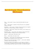 BIOL 123-CHAPTER 10 EXAM QUESTIONS WITH ANSWERS&period;
