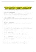 ASPHALT BINDER TECHNICIAN CERTIFICATION QUESTIONS WITH CORRECT ANSWERS 