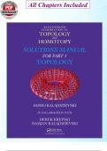 Solutions Manual for An Illustrated Introduction to Topology and Homotopy&colon; Part 1 &ndash; Topology  Sasho Kalajdzievski &bull; Derek Krepski &bull; Damjan Kalajdzievski &vert; Complete Step-by-Step Solutions & Explanations