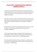 IS 4410 TEST 1 QUESTIONS WITH COMPLETE ANSWERS RATED A&plus; 