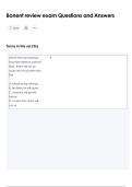 Bonent review exam Questions and Answers 