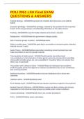 POLI 2051 LSU Final EXAM QUESTIONS & ANSWERS