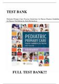 Pediatric Primary Care&colon; Practice Guidelines for Nurses 5th Edition &ndash; Full Test Bank & Study Guide