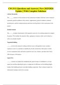 CM 3111 Questions and Answers &vert; New 2025&sol;2026 Update &vert; With Complete Solutions