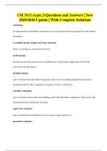 CM 3111 exam 2-Questions and Answers &vert; New 2025&sol;2026 Update &vert; With Complete Solution