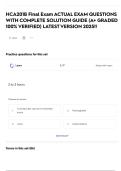 HCA201B Final Exam ACTUAL EXAM QUESTIONS WITH COMPLETE SOLUTION GUIDE &lpar;A&plus; GRADED 100&percnt; VERIFIED&rpar; LATEST VERSION 2025&excl;&excl;